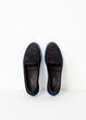 Suede Loafers - Black/Blue